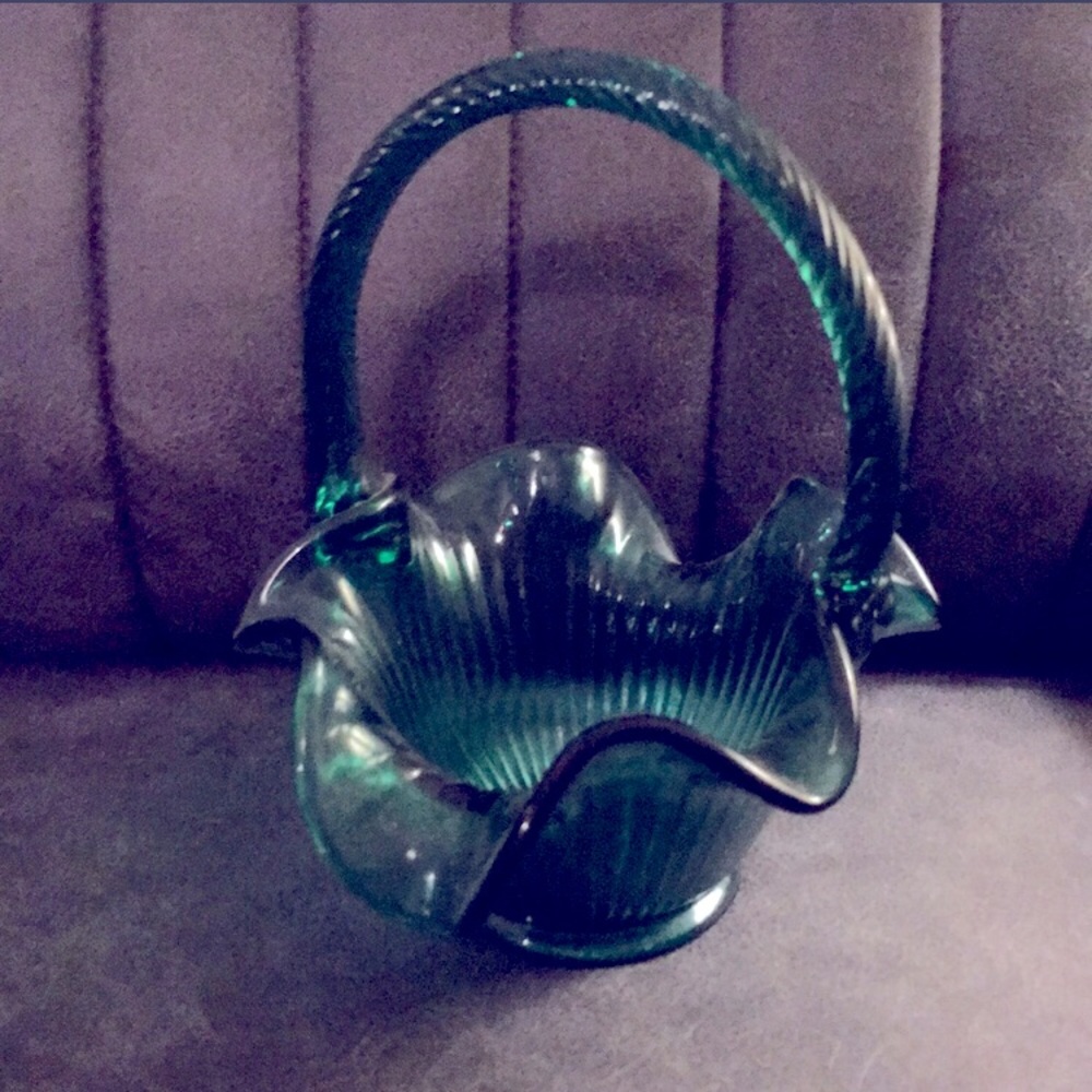 Vintage Fenton basket